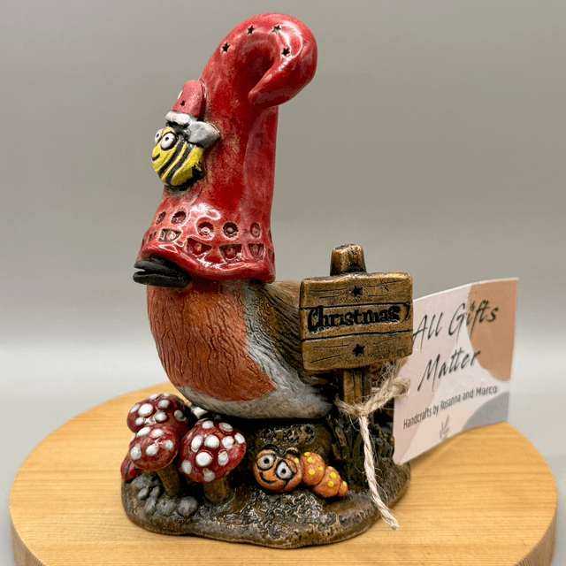 Ceramic Christmas Red Robin 