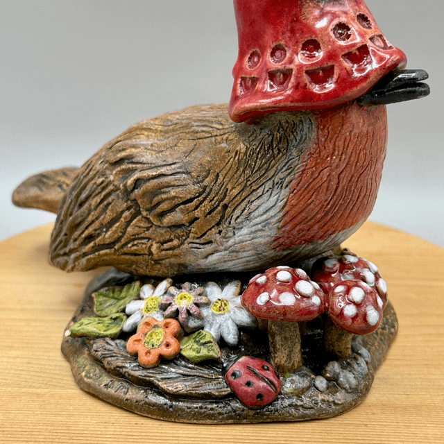 Ceramic Christmas Red Robin 