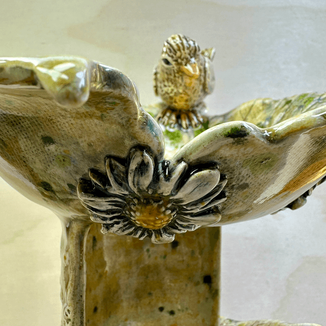 Table top Sycamore leaves tea light/incense burner