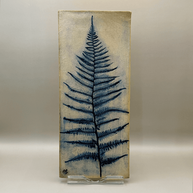 Cobalt Fern Tile